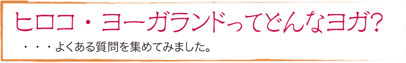 どんなヨガ?